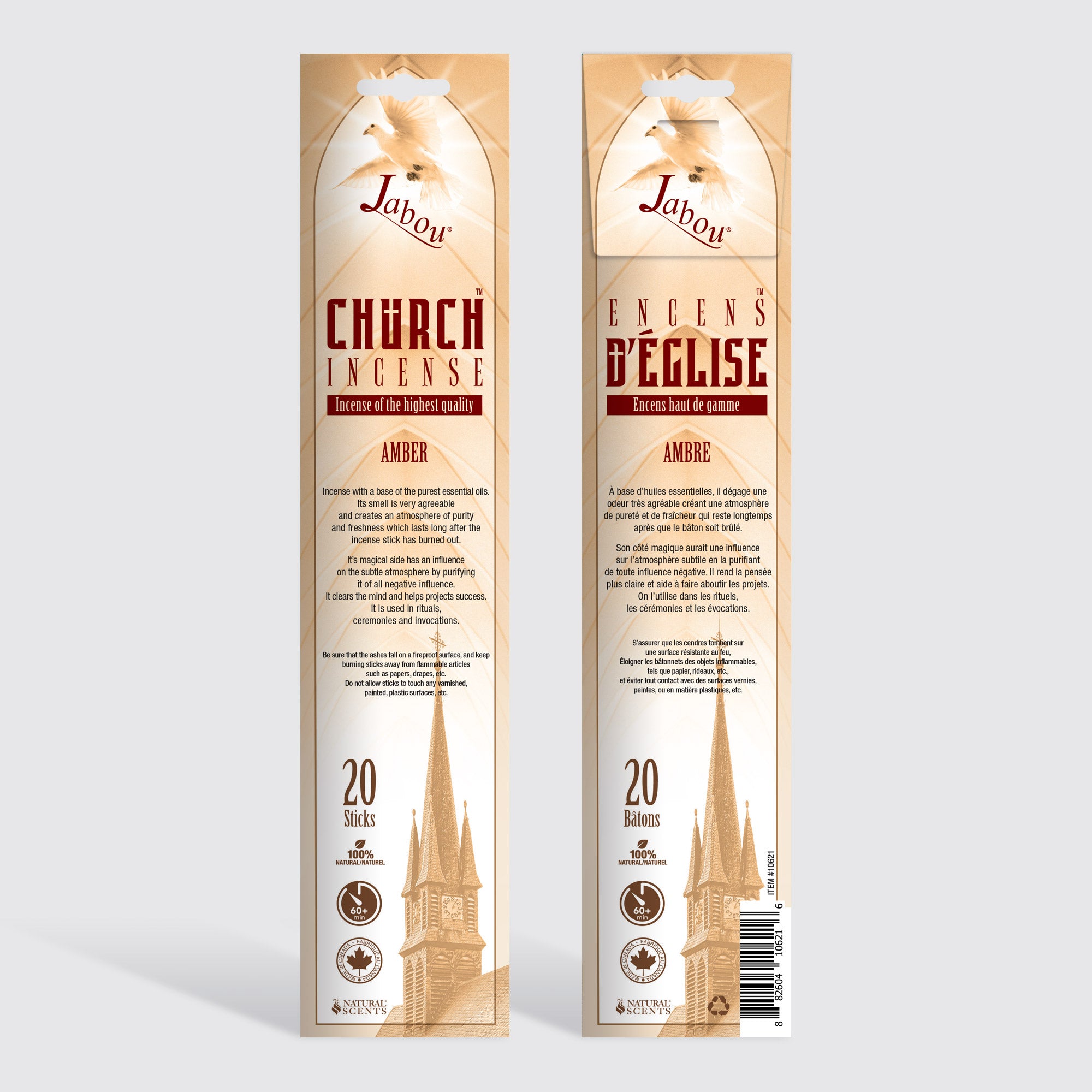 Church #01 Amber Incense Sticks