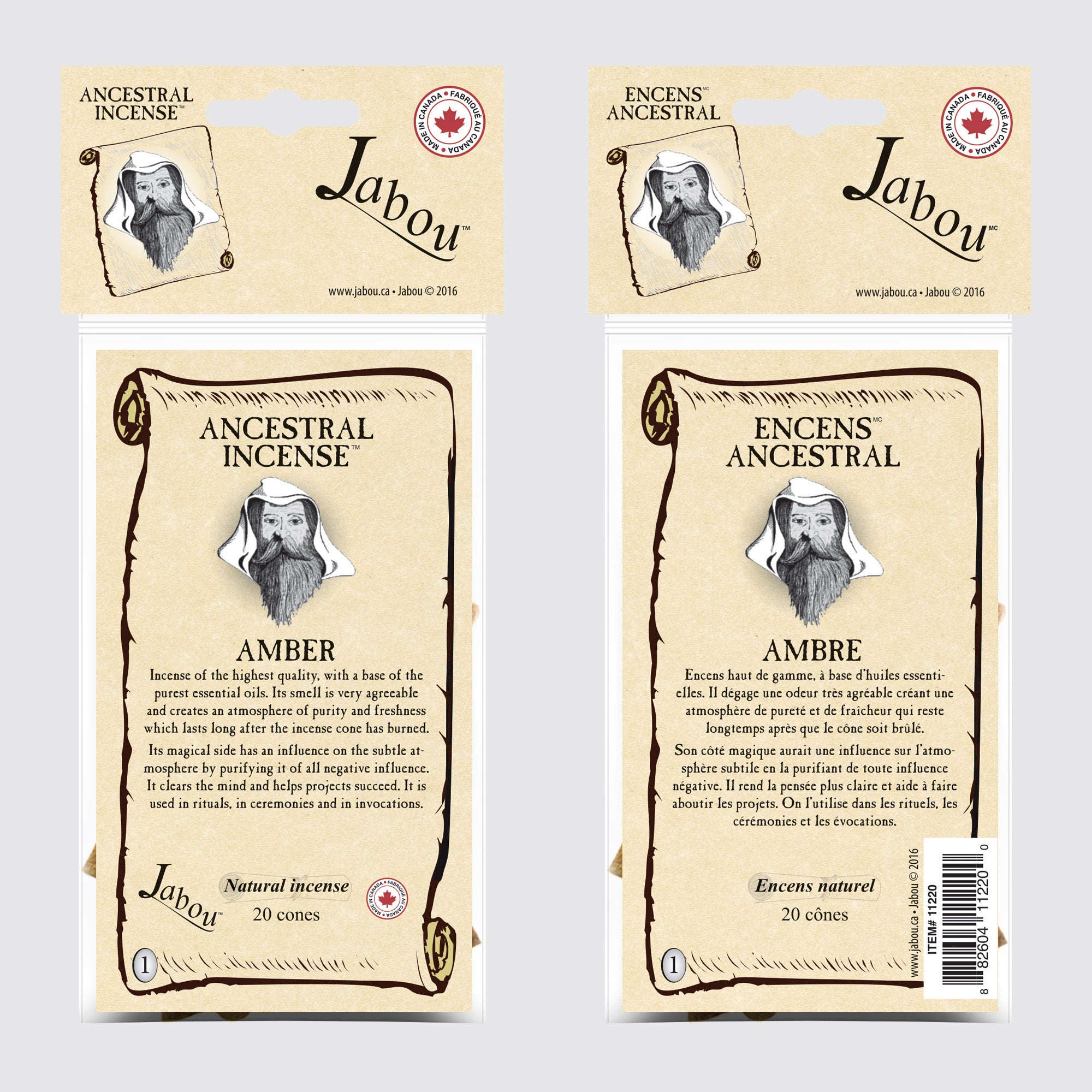 Ancestral #01 Amber Incense Cones