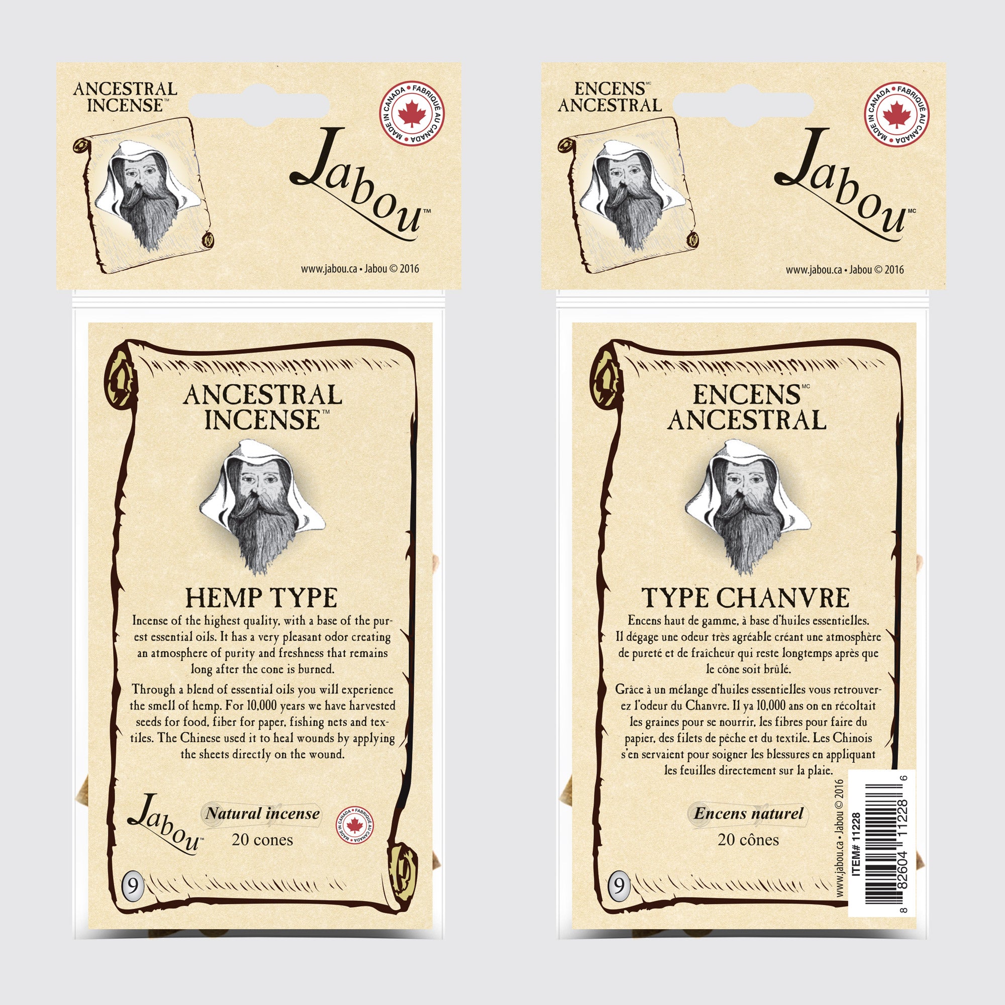 Ancestral #09 Hemp Type Incense Cones