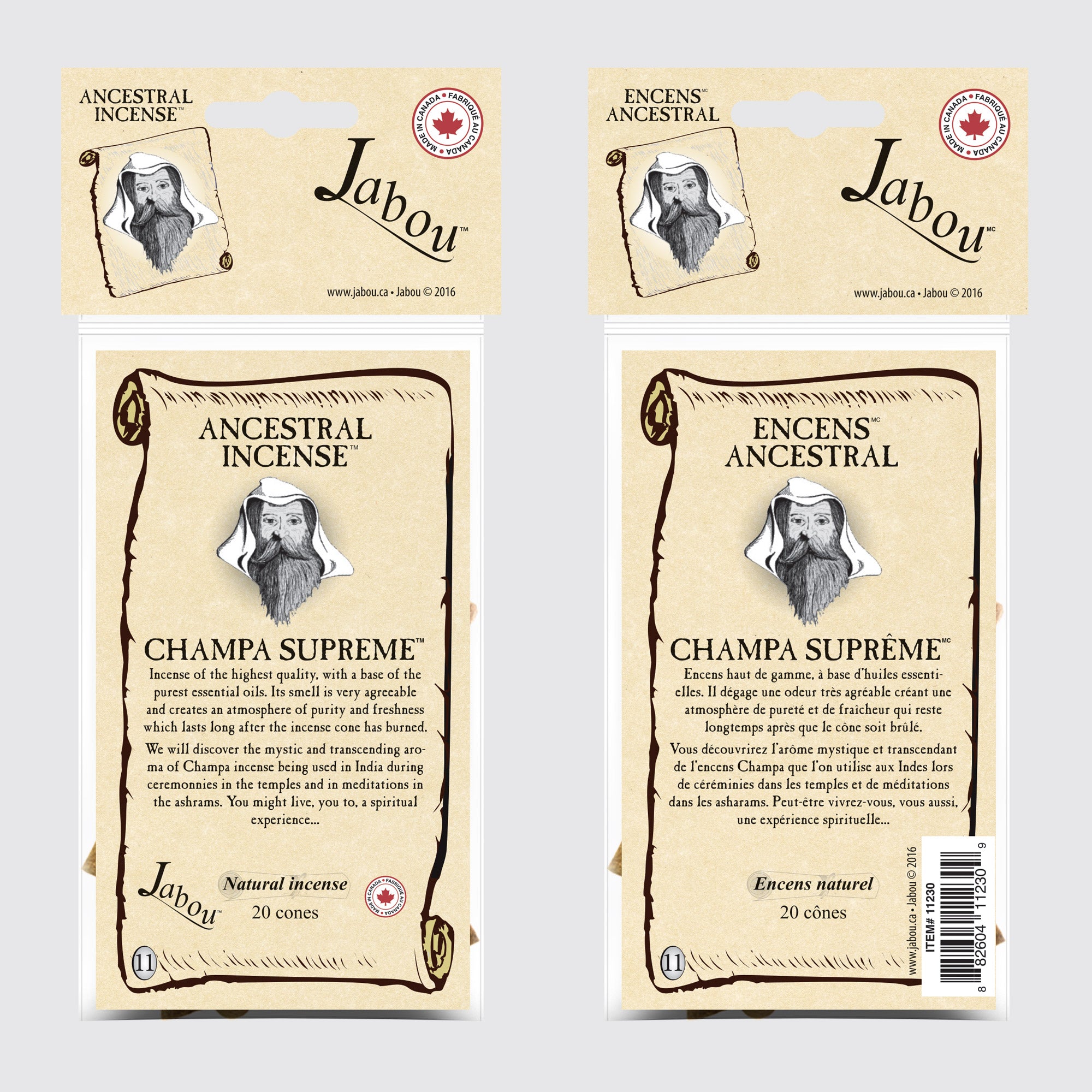 Ancestral #11 Champa Supreme Incense Cones