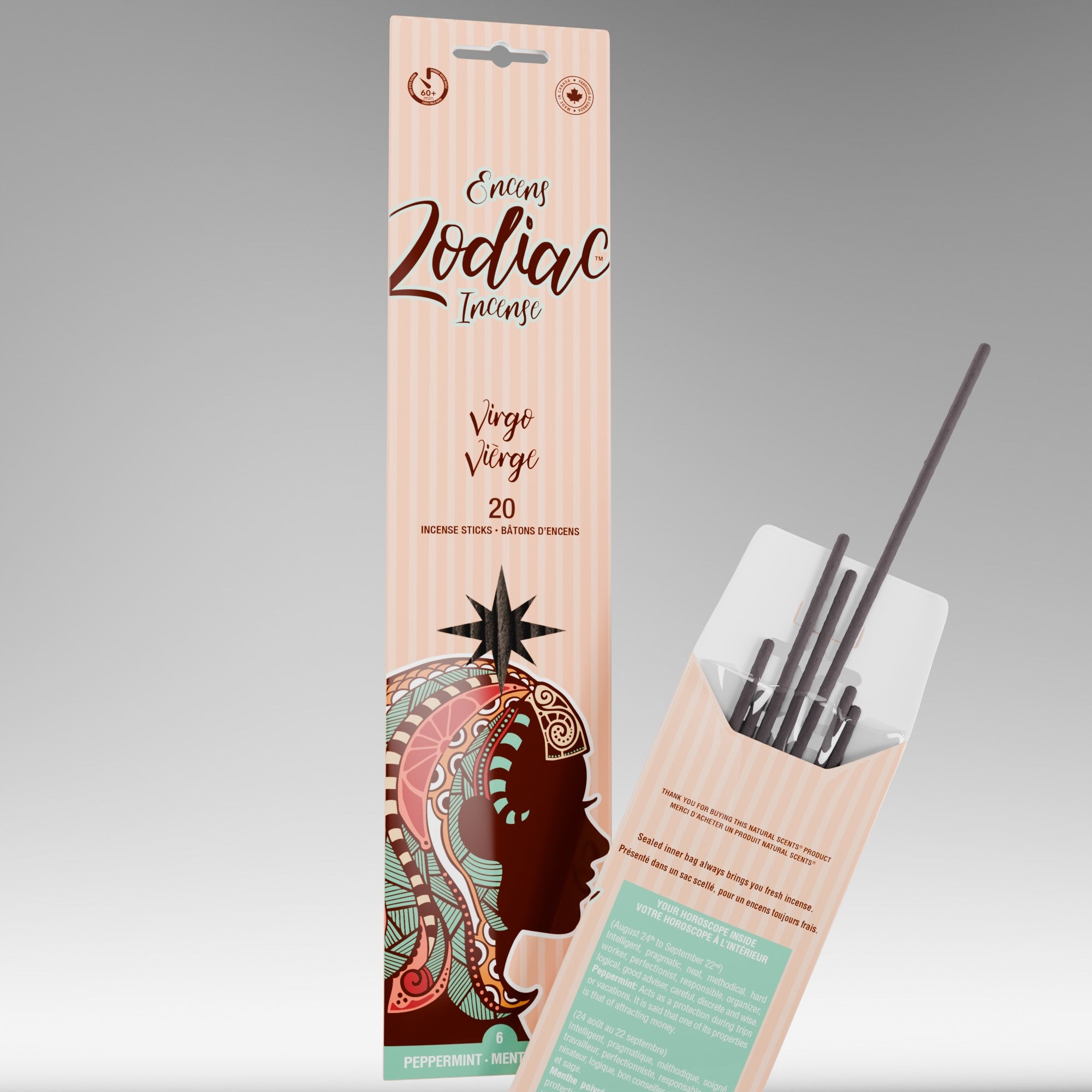 Zodiac #06 Virgo Incense Sticks