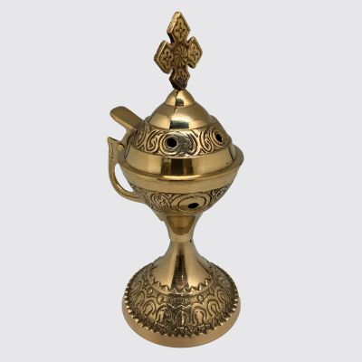 Brass Resin Burner 5" – Charcoal & Resin Incense Burner