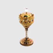 Gold Crown Charcoal Burner – Decorative Resin Incense Burner
