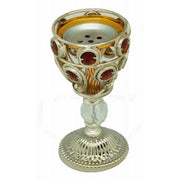 Silver Wine Glass Resin Burner – Charcoal Incense Holder