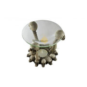 Skull & Bones Oil Burner – Gothic Essential Oil & Wax Melt Aromatherapy Diffuser with Glass Dish