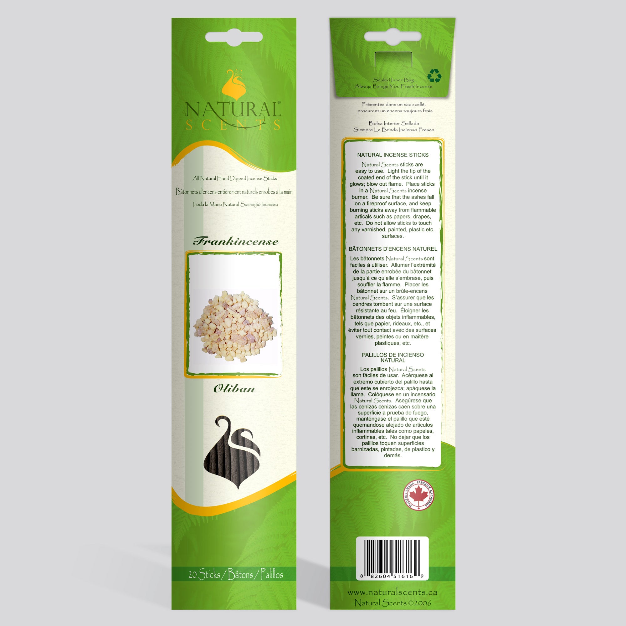 Natural Scents Frankincense Incense Sticks