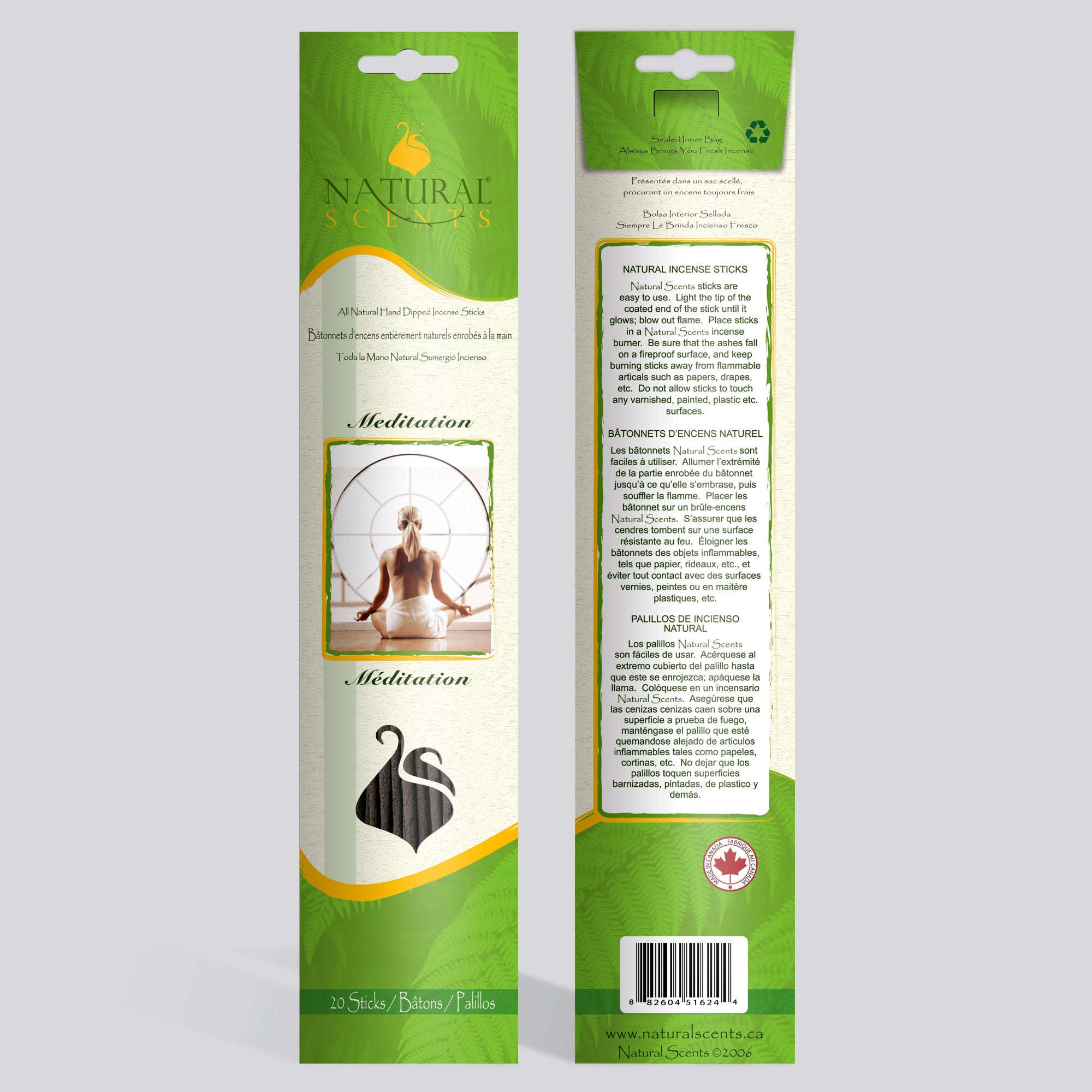 Natural Scents Meditation Incense Sticks