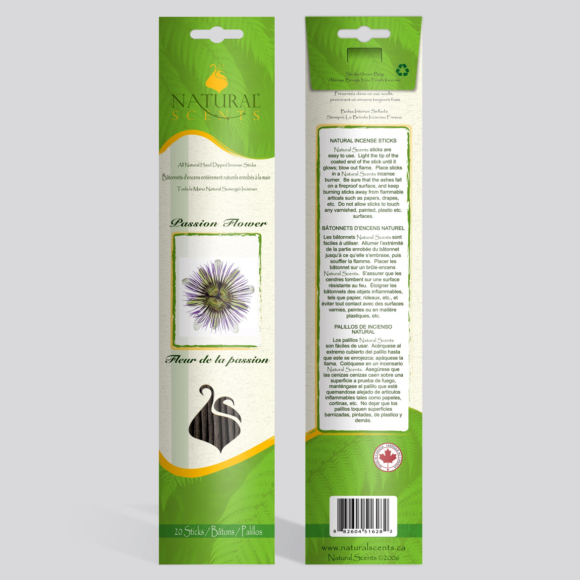 Natural Scents Passion Flower Incense Sticks