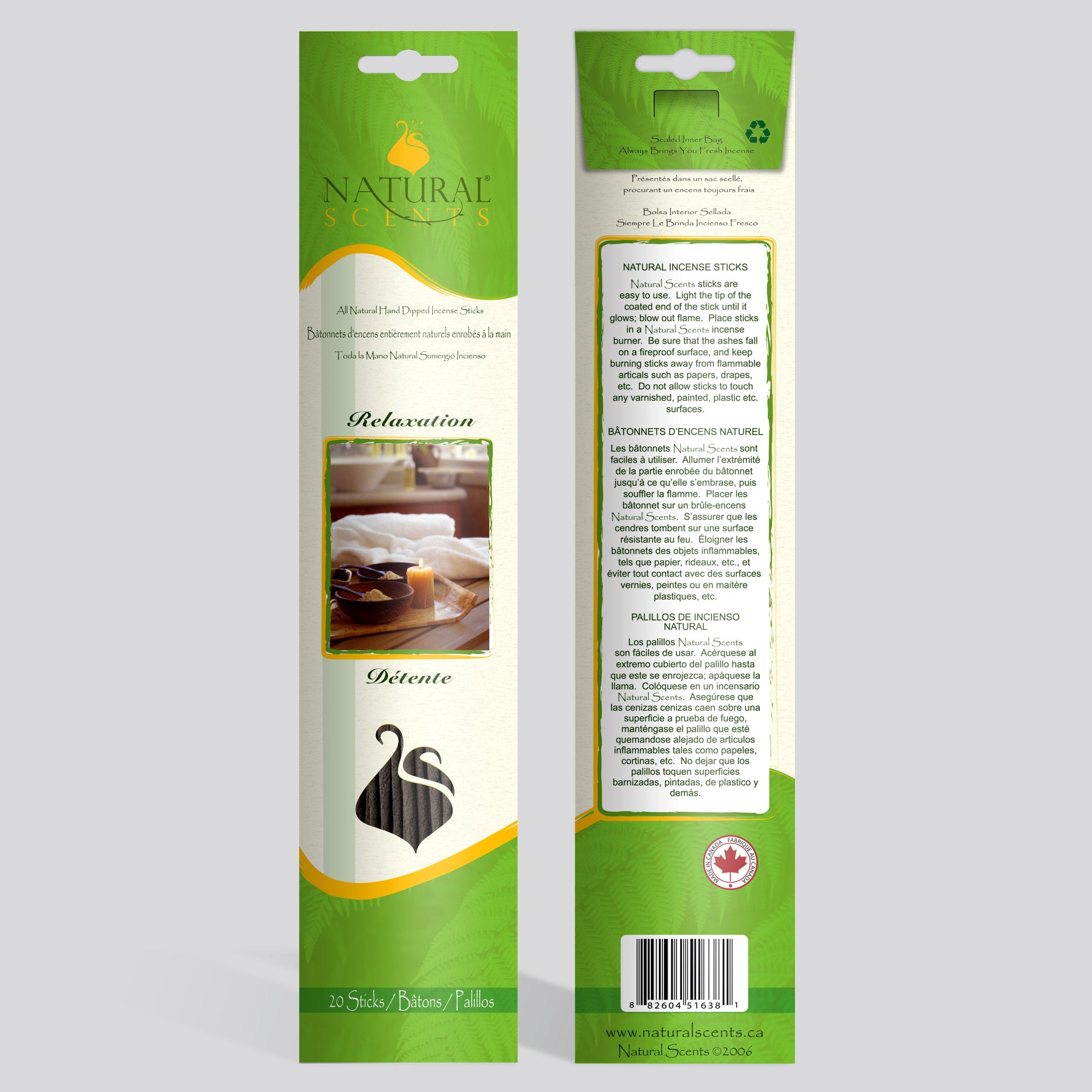 Natural Scents Relaxation Incense Sticks