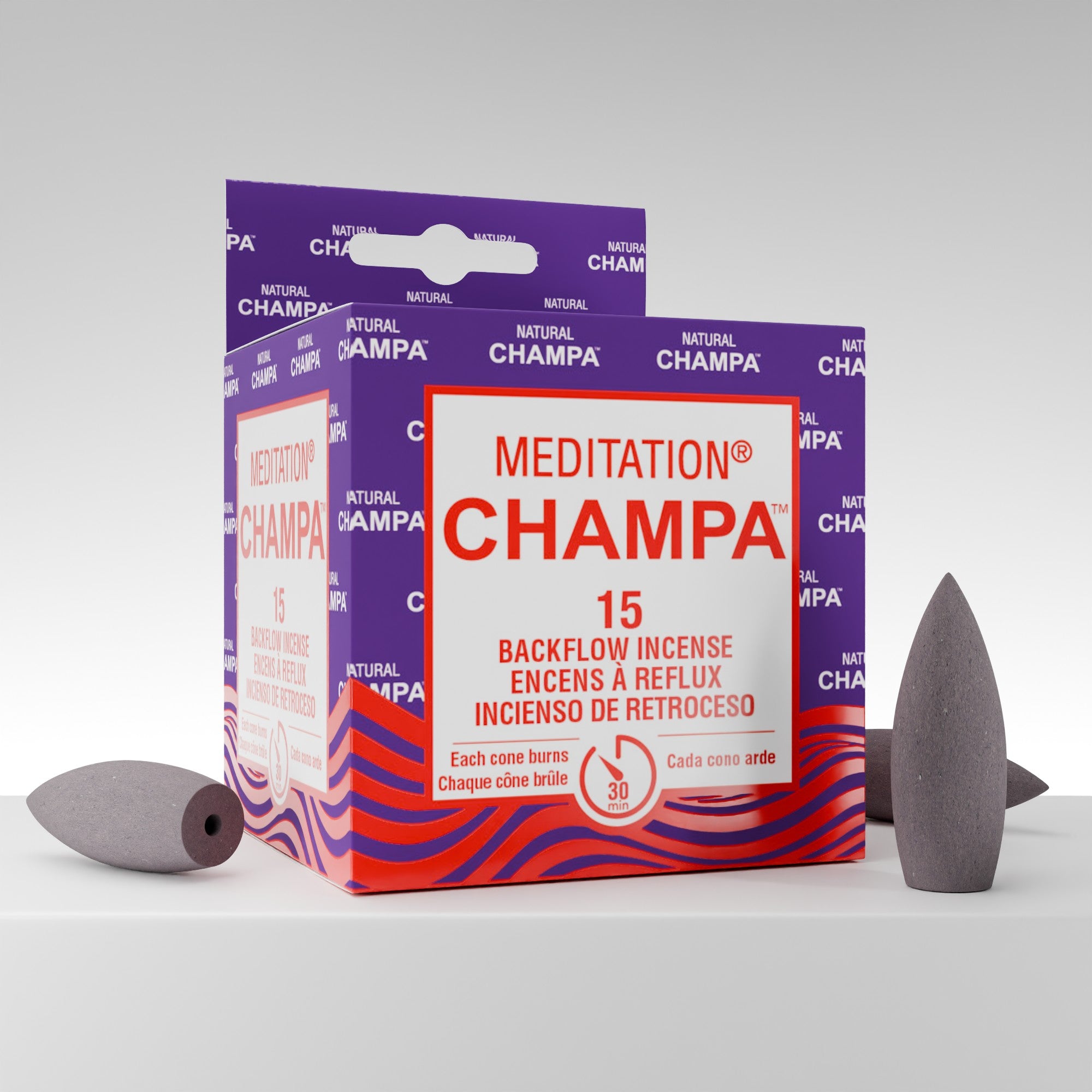 Meditation Champa Incense Backflow Cones