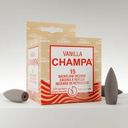 Vanilla Champa Backflow Incense Cones