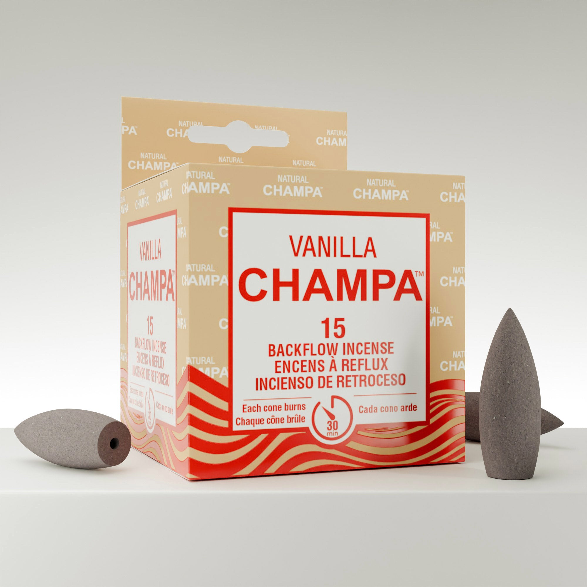 Vanilla Champa Backflow Incense Cones