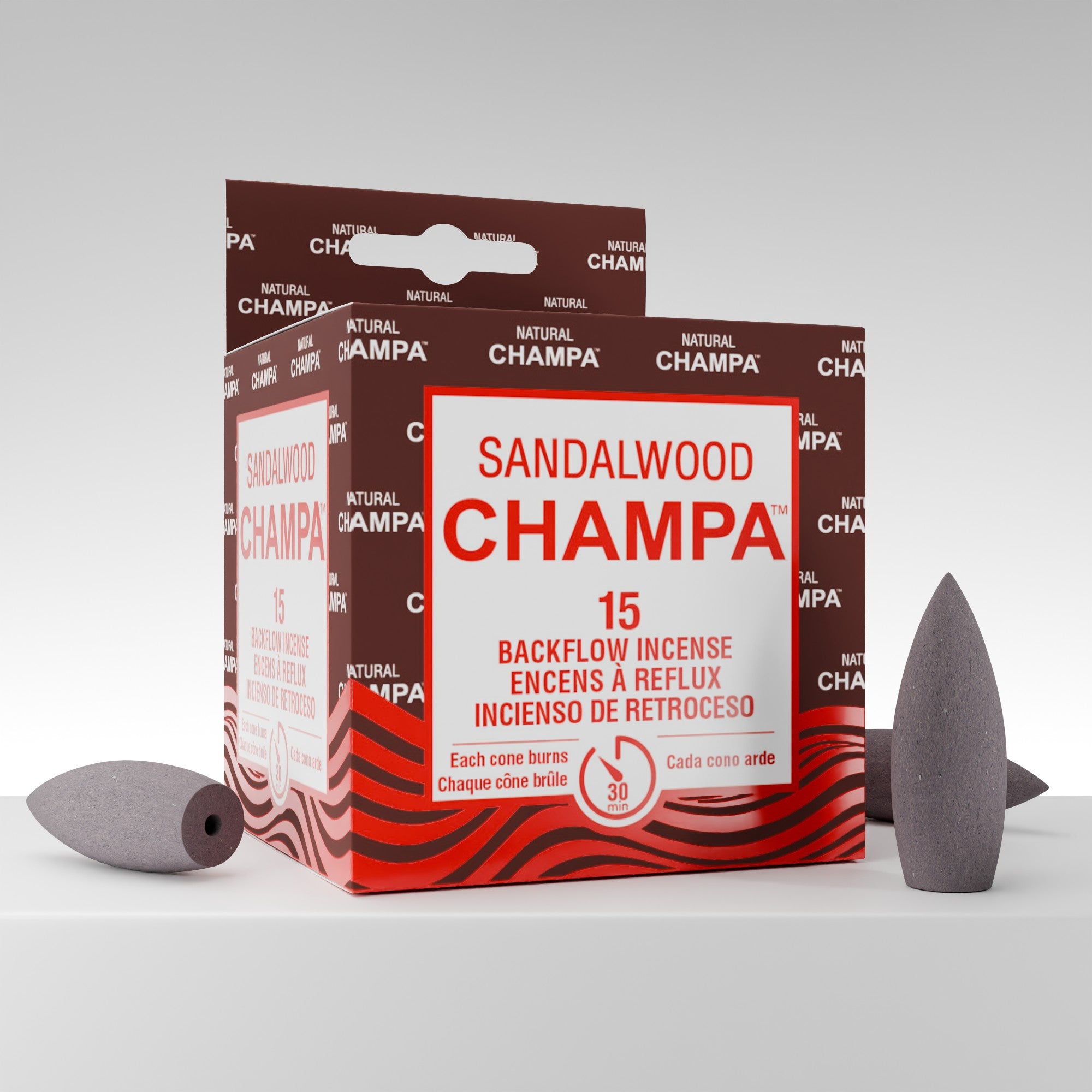 Sandalwood Champa Backflow Incense Cones