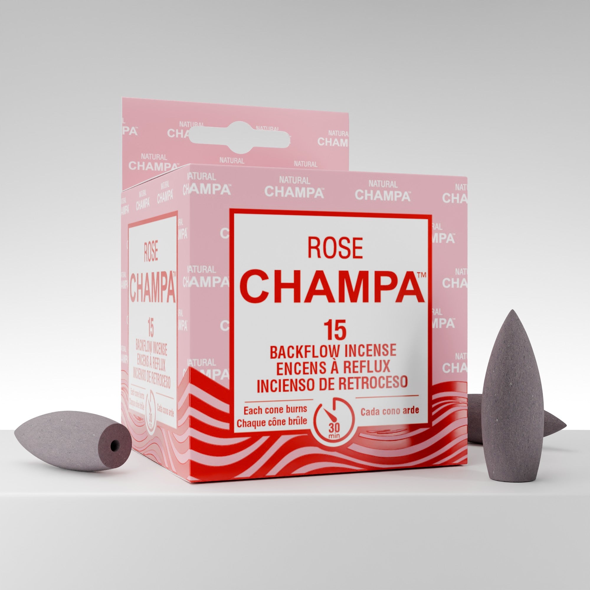 Rose Champa Backflow Incense Cones