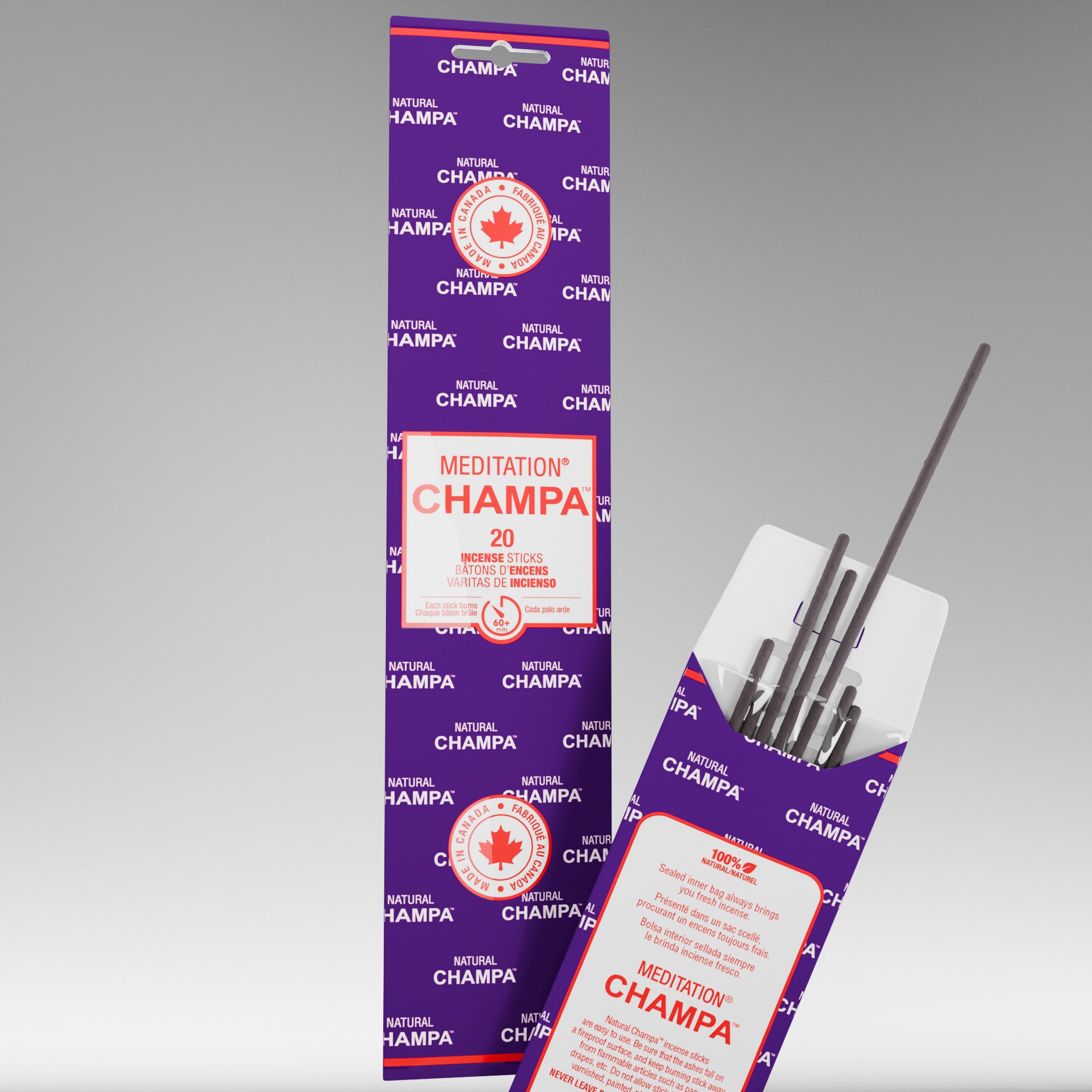 Champa Collection Box – 140 Incense Sticks with Wooden Burner