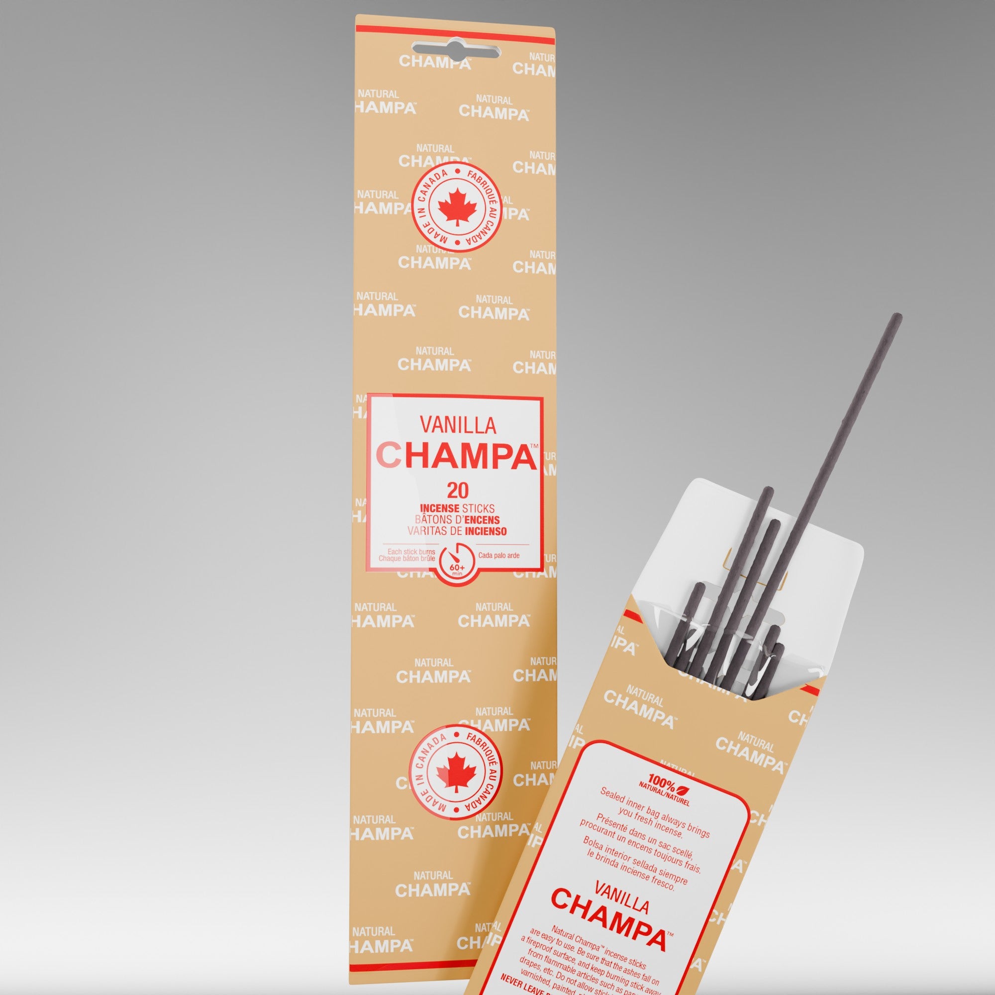 Champa Collection Box – 140 Incense Sticks with Wooden Burner