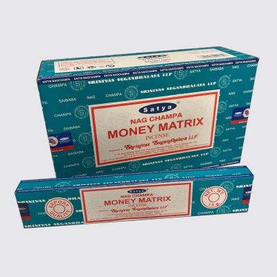 Satya Money Matrix Incense Sticks 15g – Warm Uplifting Aroma