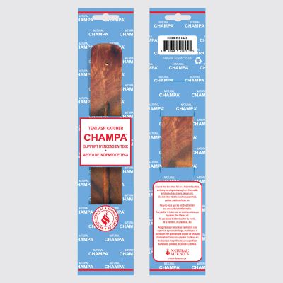 Natural Champa Incense Holder – Wooden Ash Catcher