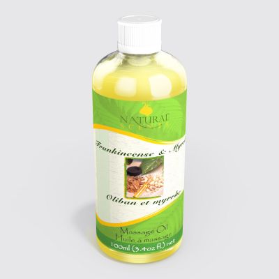 Frankincense & Myrrh Massage Oil 100ml – Warm Body Oil