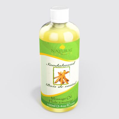 Sandalwood Massage Oil 100ml – Warm Woody Body Oil