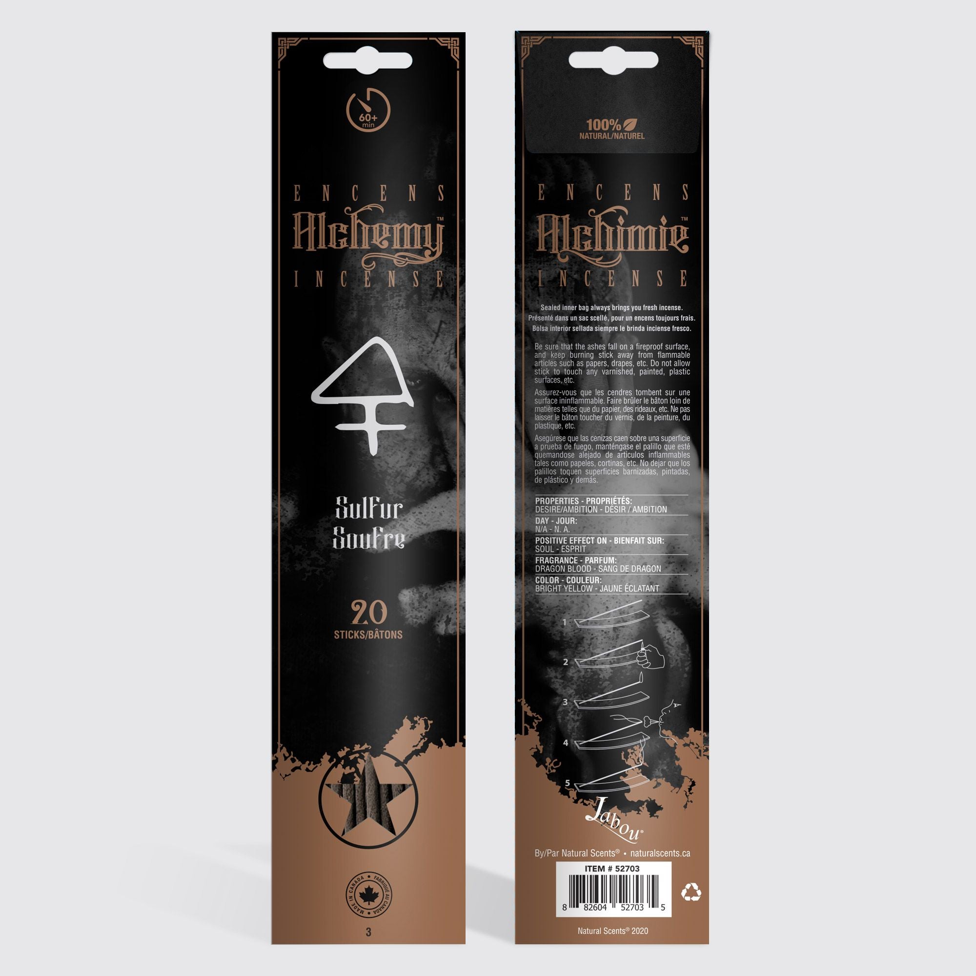 Alchemy Incense® #03 Sulfur Incense Sticks