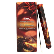 SAC Dragon’s Blood Incense Sticks – Bold Resin Aroma | 6 Packs x 20 Sticks
