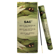 SAC Eucalyptus Incense Sticks – Fresh Herbal Aroma | 6 Packs x 20 Sticks