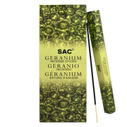 SAC Geranium Incense Sticks – Fresh Floral Aroma | 6 Packs x 20 Sticks
