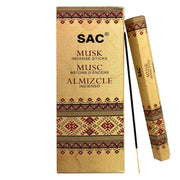 SAC Musk Incense Sticks – Warm Earthy Aroma | 6 Packs x 20 Sticks