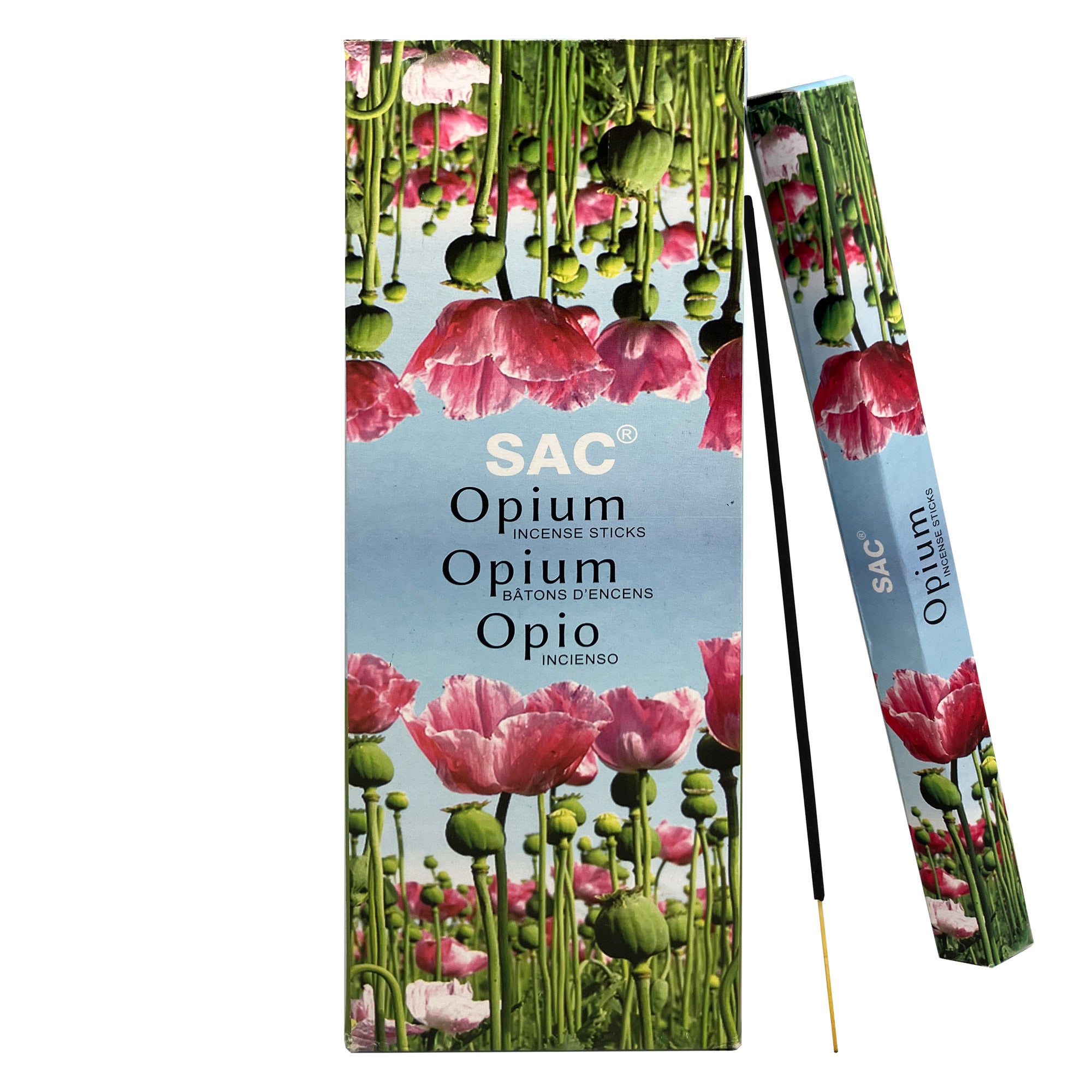 SAC Opium Incense Sticks – Exotic Oriental Aroma | 6 Packs x 20 Sticks