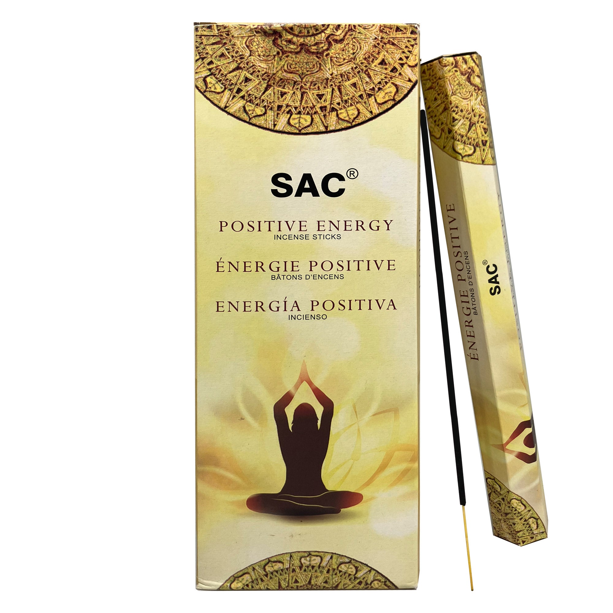 SAC Positive Energy Incense Sticks – Uplifting Aroma | 6 Packs x 20 Sticks