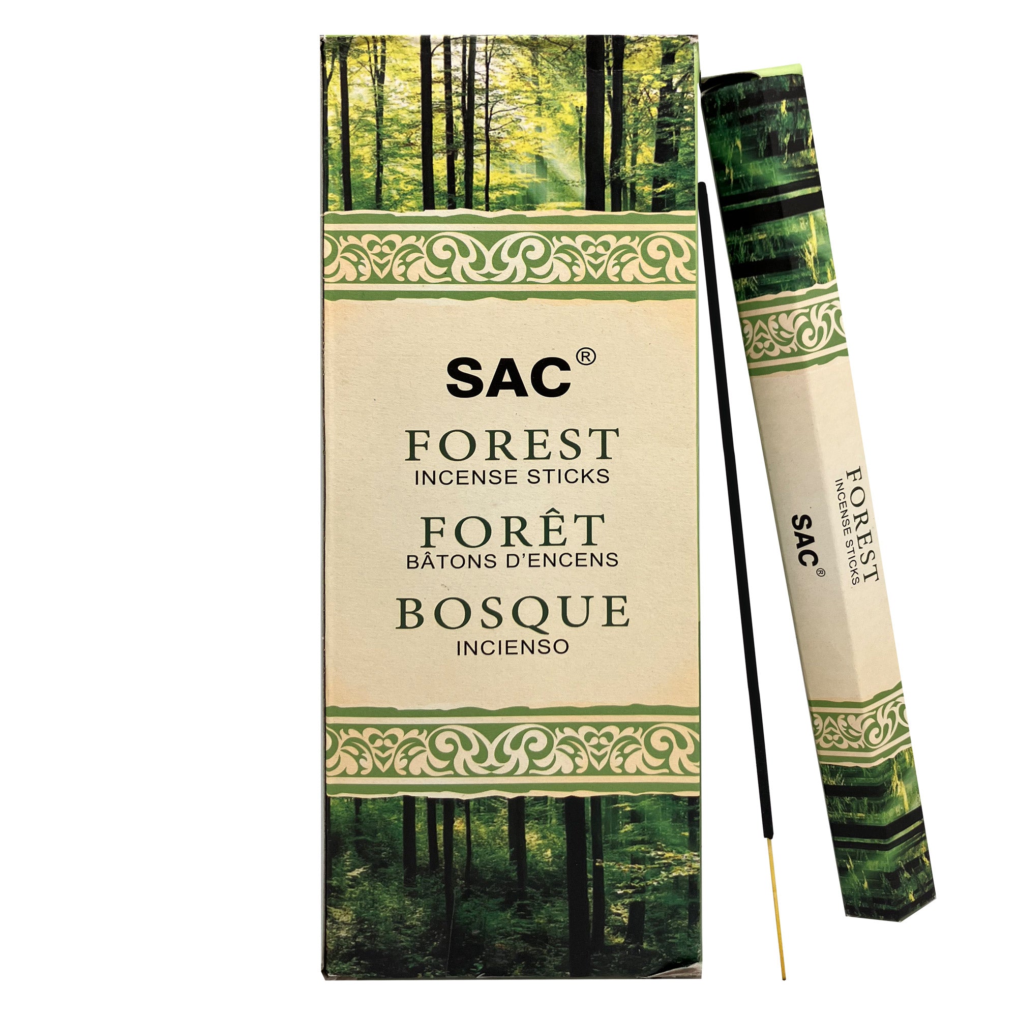 SAC Forest Incense Sticks – Fresh Woody Aroma | 6 Packs x 20 Sticks