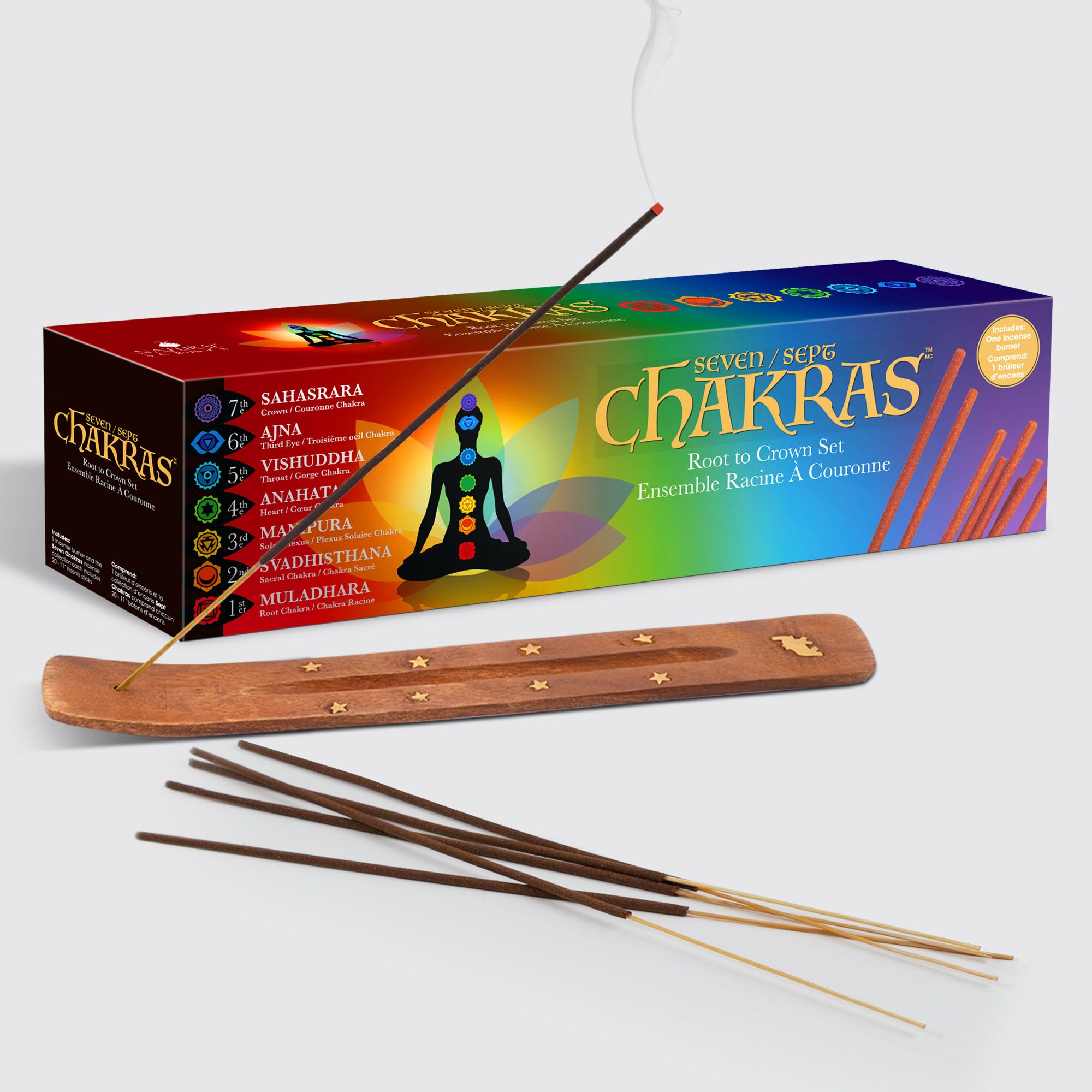 Chakras™ Incense Sticks Root to Crown Gift Set