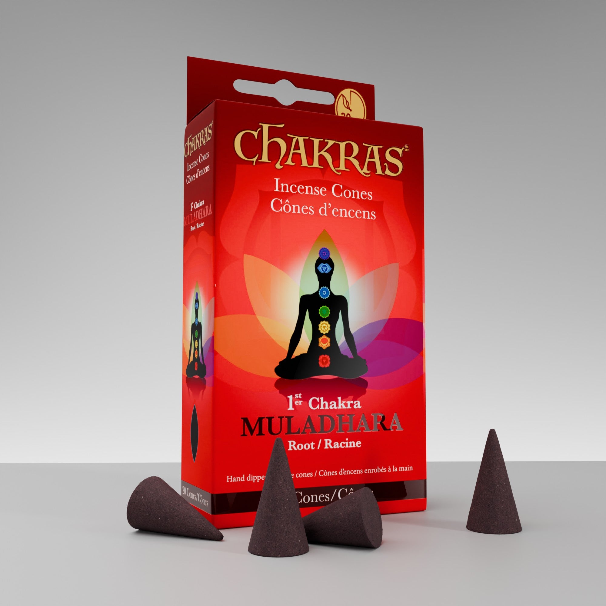 Chakras Incense® #01 Muladhara Incense Cones