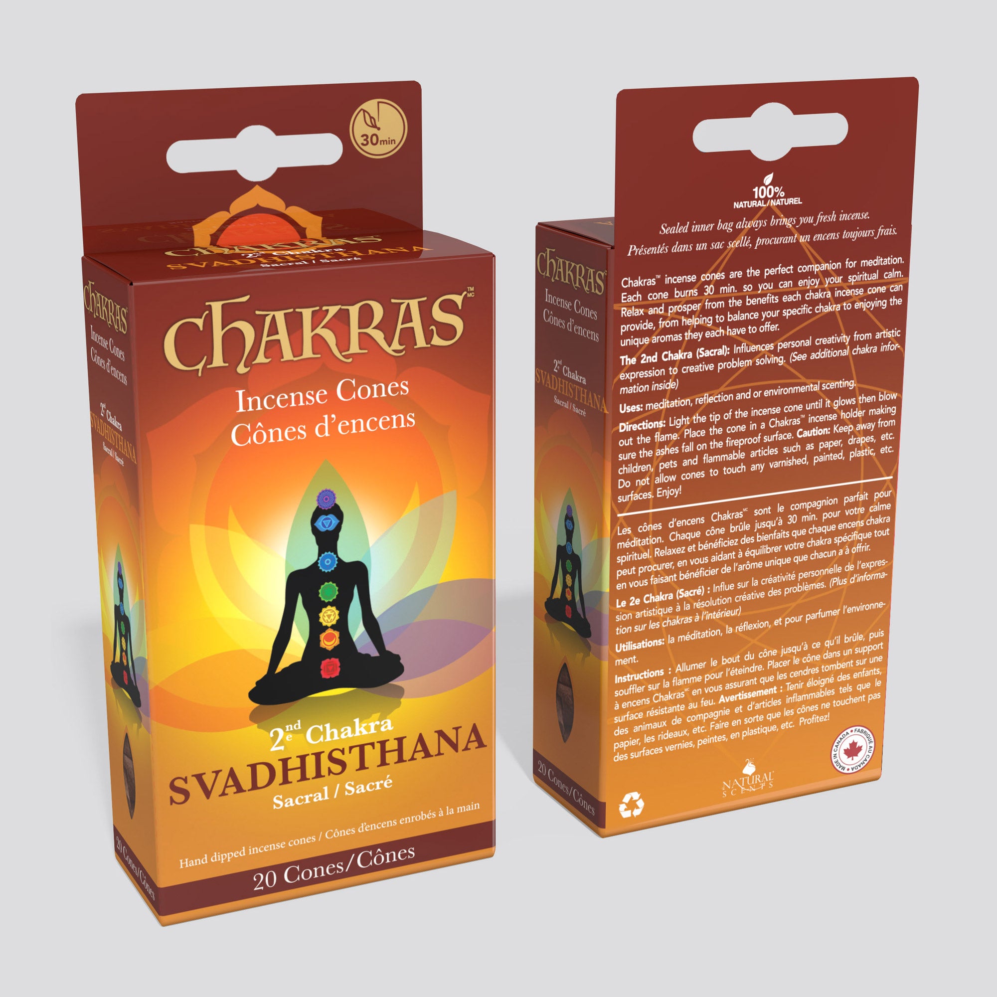 Chakras Incense® #02 Svadhisthana Incense Cones