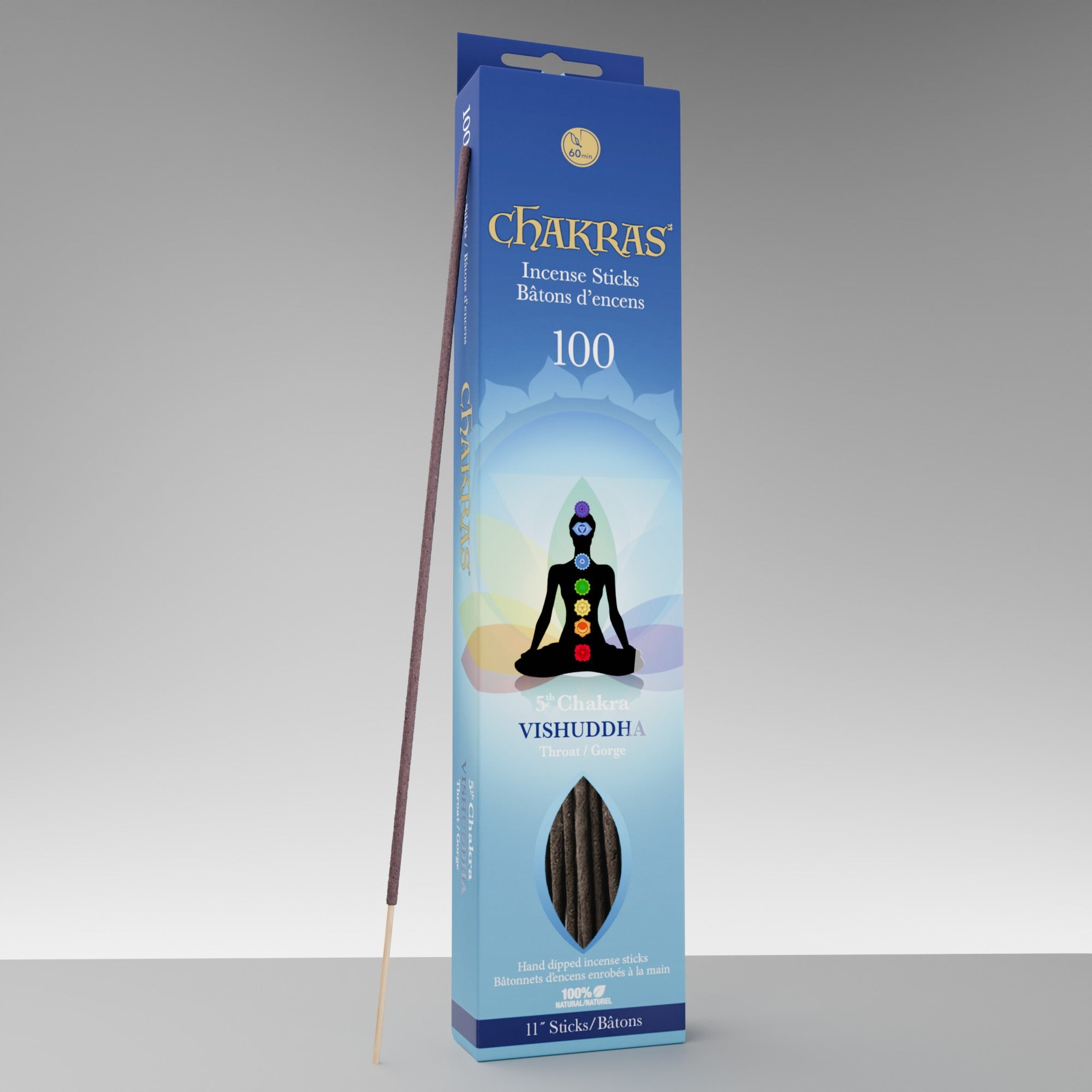 Chakras #05 Vishuddha Incense Sticks (100 pack)