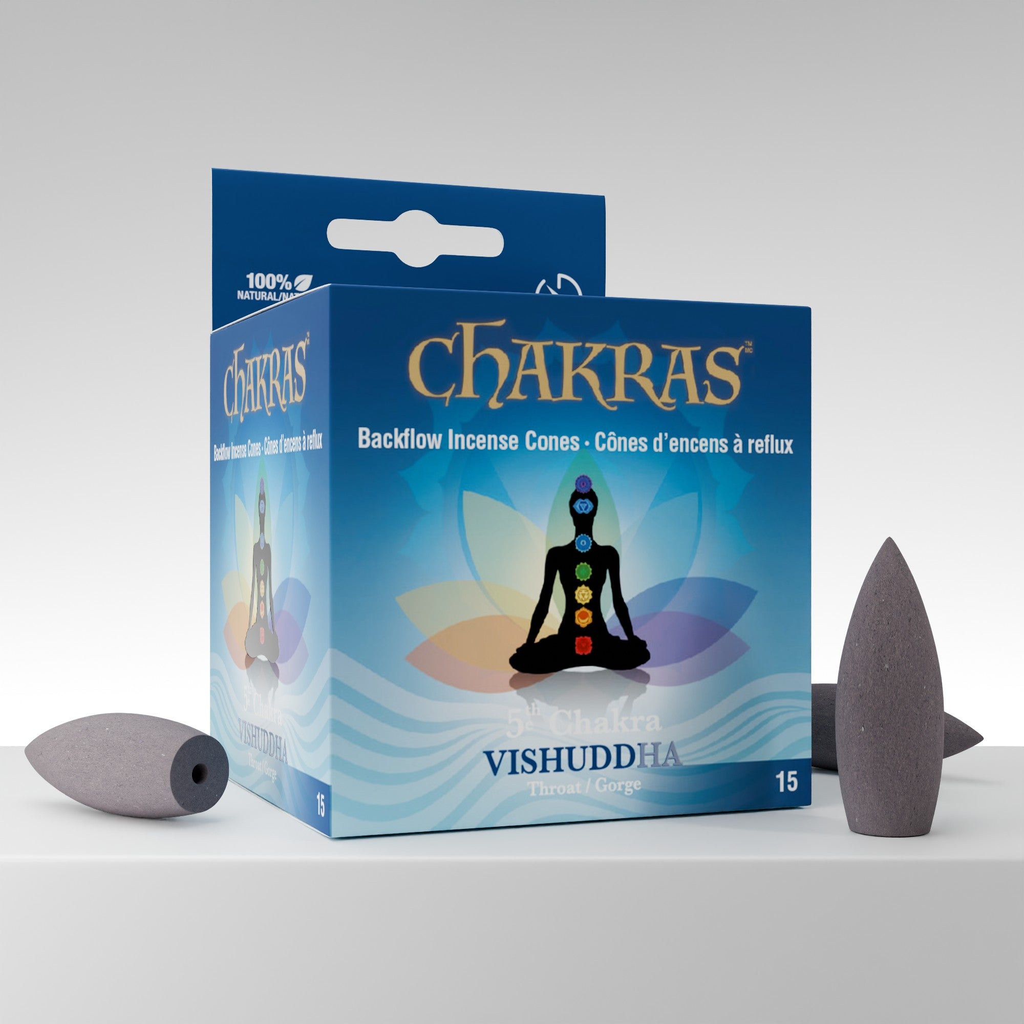 Chakras #05 Vishuddha Backflow Cones