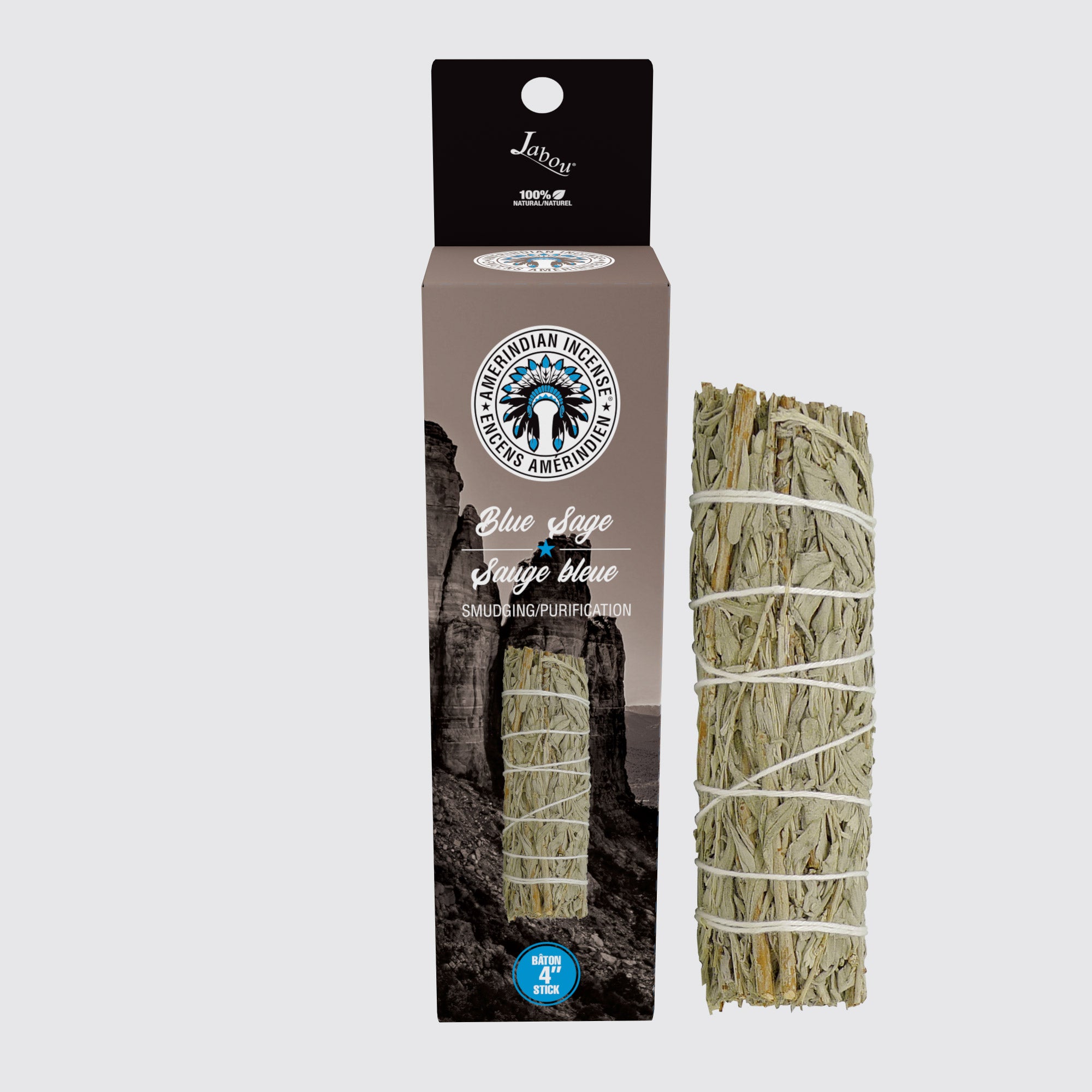 Blue Sage Smudge Stick 4"