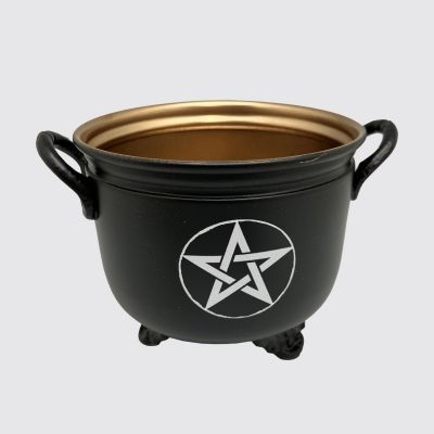 Iron Smudge Cauldron with Pentacle – Resin & Charcoal Burner