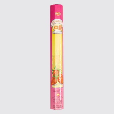 HEM Hexa Strawberry Incense Sticks – Sweet Fruity Aroma | 20 Sticks