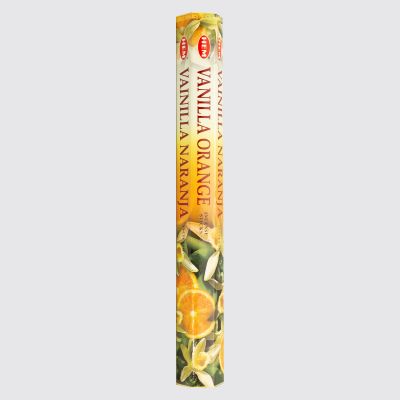HEM Hexa Vanilla Orange Incense Sticks – Sweet Citrus Aroma | 20 Sticks