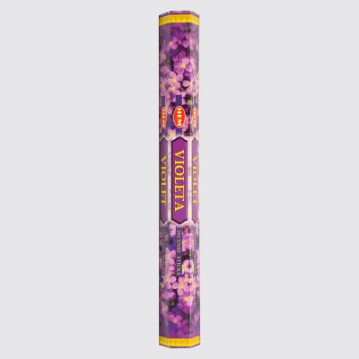 HEM Hexa Violet Incense Sticks – Soft Floral Aroma | 20 Sticks
