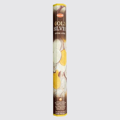 HEM Hexa Gold Silver Incense Sticks – Rich Balanced Aroma | 20 Sticks