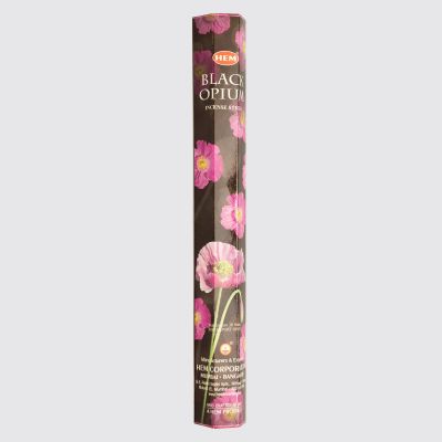 HEM Hexa Black Opium Incense Sticks – Deep Warm Aroma | 20 Sticks