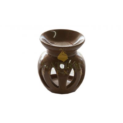 Brown Shell Ceramic Oil Burner – Decorative Aromatherapy Essential Oil & Wax Melt Diffuser