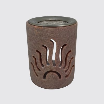 Soapstone Resin Burner with Sun Design – Charcoal Burner