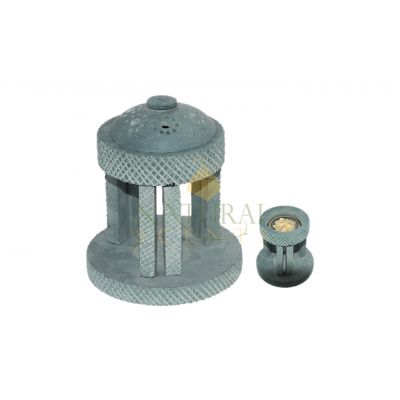 Soapstone Engraved Pillar Resin Burner – Charcoal Incense