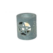 Hand-Carved Pentagram Stone Oil Burner – Spiritual Essential Oil & Wax Melt Aromatherapy Diffuser