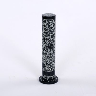 Soapstone Elephant Tower Incense Holder