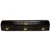 Moon & Star Coffin Incense Holder – Wooden Ash Catcher